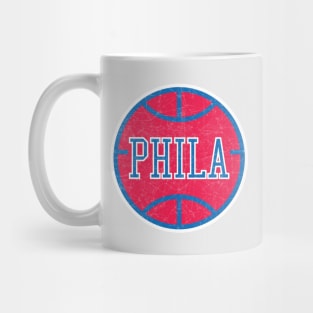 Philadelphia Vintage Basketball Mug